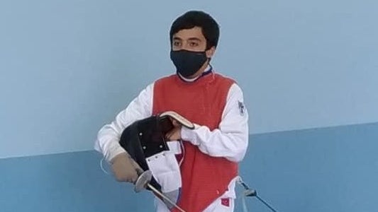 Imagem de Floretista Diogo Machado do CD1ºMaio rumo à Mini-Marathon de Paris