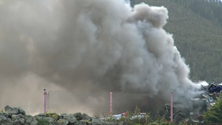 Imagem de Incêndio difícil de combater em Angra do Heroísmo (Vídeo)