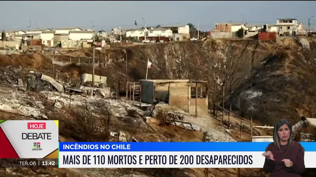 Já morreram mais de 110 pessoas nos incêndio no Chile