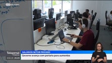 Governo definiu aumentos salariais de 8% para quase 100 mil trabalhadores do privado (vídeo)