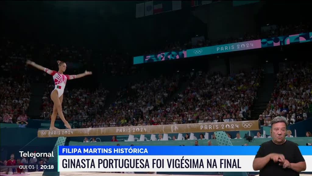 Filipa Martins alcança 20º lugar histórico, Simone Biles vence o ouro