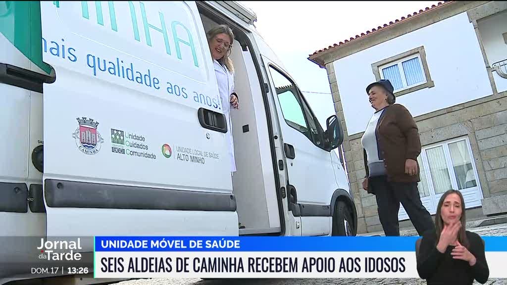 Unidade móvel de saúde apoia idosos de aldeias de Caminha