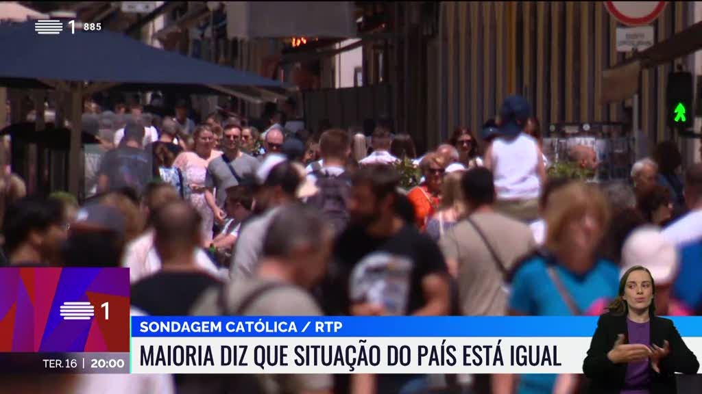 Sondagem Católica. Maioria diz que a situação do país está igual