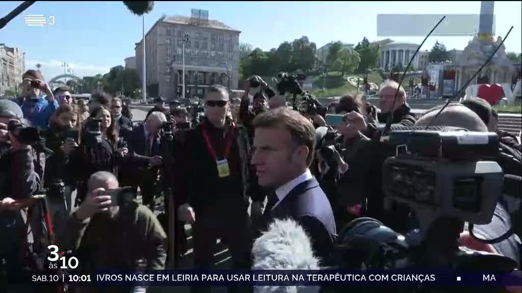Macron em Kiev: "Uma Europa que se vê como uma potência"