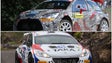 Imagem de Robert Consani de Citroen DS3 R5 e Giacomo Costenaro de Peugeot 208 T16 R5 ambos no Rali Vinho Madeira 2016