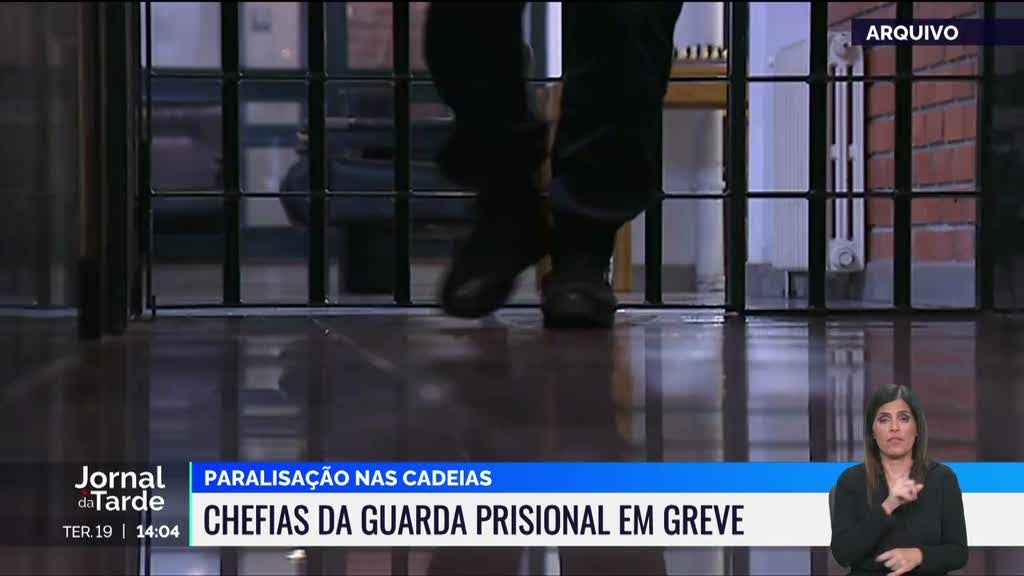 Paralisação nas cadeias. Chefias da guarda prisional em greve