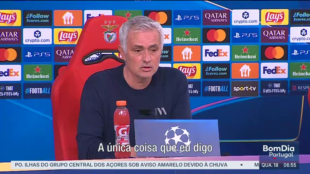 Real Madrid-SL Benfica. O apoio de Ancelotti e as dúvidas de Mourinho sobre o caso Vini Jr.