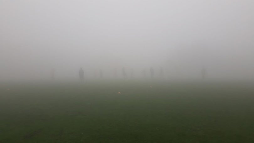 Imagem de Nevoeiro não impede treino do União
