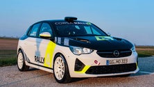 Imagem de Francisco Santana com o Opel Corsa Rally4 no Rali Vinho Madeira