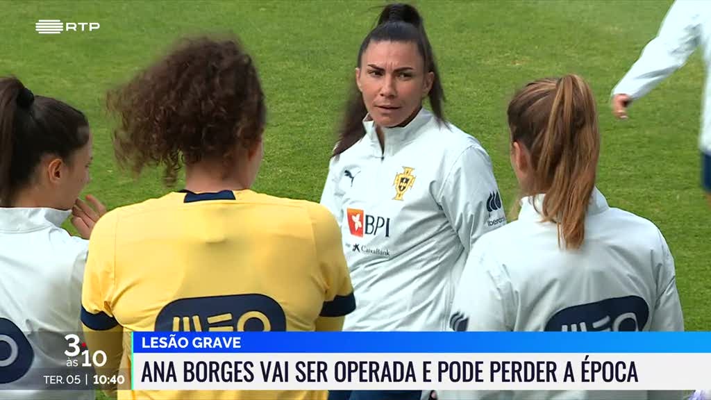 Ana Borges lesiona-se e pode falhar toda a temporada