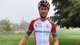 Imagem de Portugal com quatro ciclistas no Europeu de maratona BTT