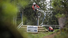 Emanuel Pombo na final do mundial de BTT de downhill