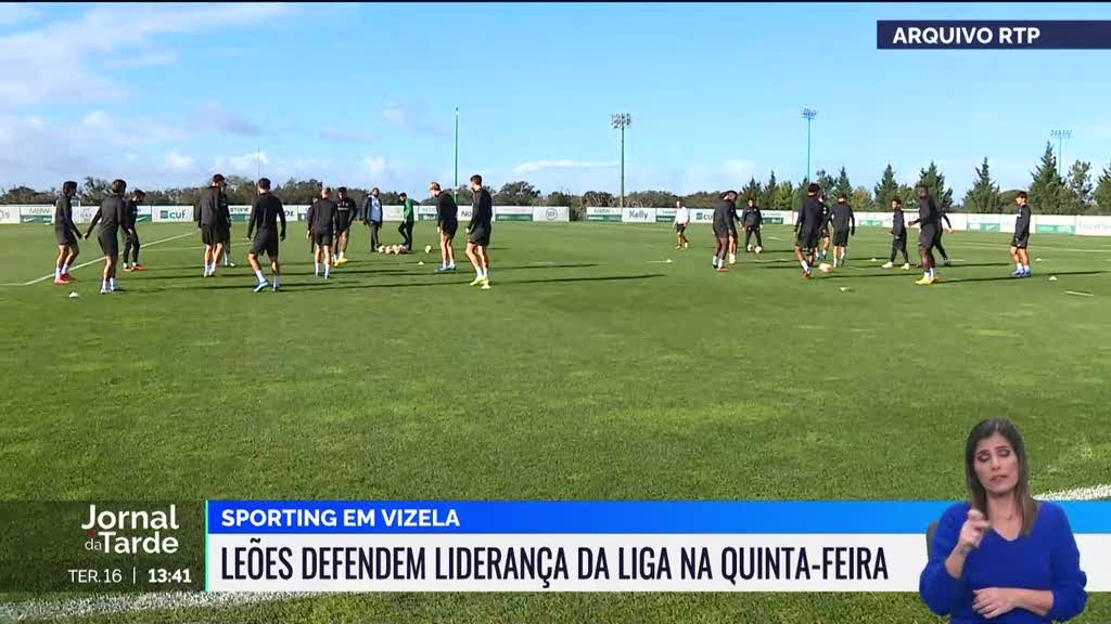 Sporting regressa aos treinos para preparar encontro com o Vizela