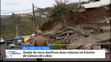 Mau tempo provoca estragos no Estreito de Câmara de Lobos (vídeo)