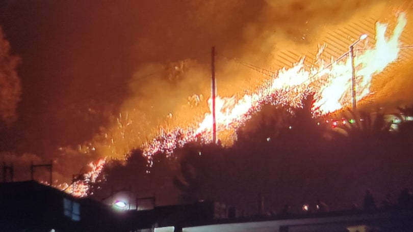 Fogo provocou alguns incêndios