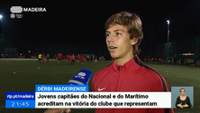 Imagem de Jovens do Nacional e do Marítimo acreditam na vitória do clube que representam