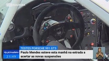 Paulo Mendes esteve a acertar a nova suspensão do Porsche 991 GT3