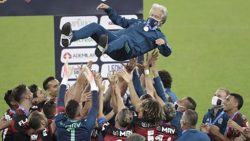 Imagem de Flamengo, de Jorge Jesus, campeão Carioca pela 36.ª vez ao bater Fluminense