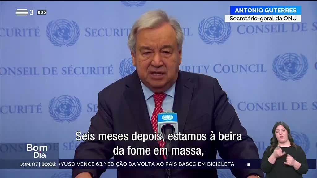 Seis meses após ataque do Hamas. António Guterres critica resposta de Israel