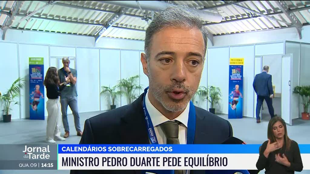 Ministro dedende equilíbrio nos calendários dos jogos de futebol