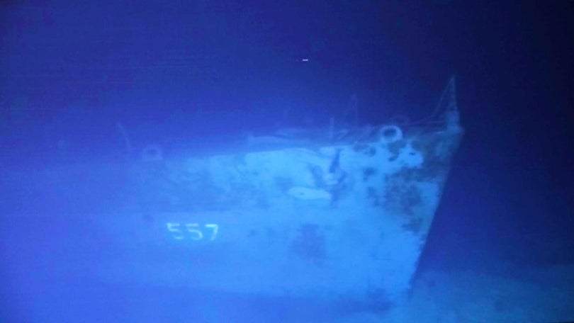 Imagem de Navio afundado descoberto a 6.500 metros