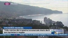 Funchal recebeu 8 mil turistas de 3 navios cruzeiro
