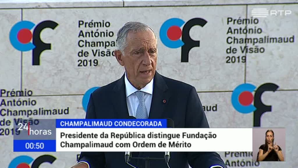 PR distingue Funda��o Champalimaud com Ordem de M�rito