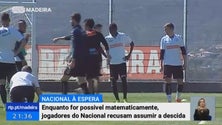 Jogadores do Nacional continua a fazer contas e recusam assumir a descida enquanto for matematicamente possível a manutenção