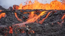 Imagem de Vulcão entrou em erupção na Islândia