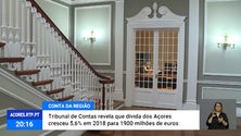 Imagem de Tribunal de Contas revela que dívida dos Açores cresceu 5,6% em 2018 [Vídeo]