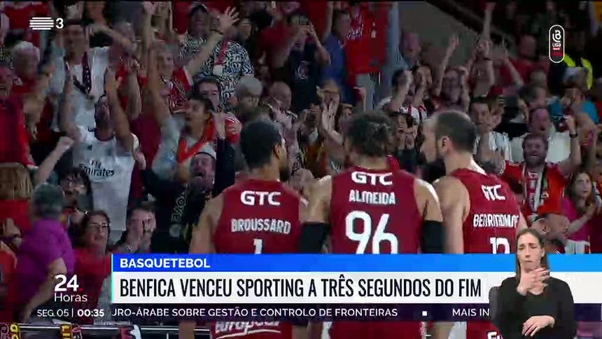 Benfica vence primeiro jogo da final do Nacional de basquetebol (85-84)