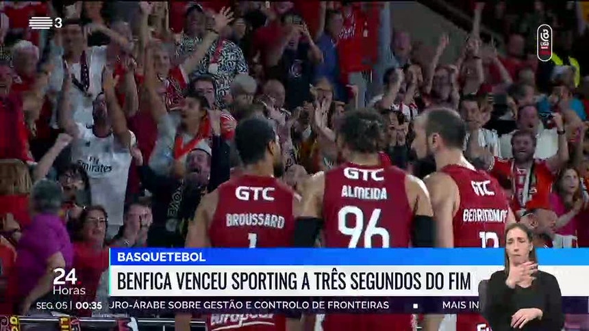 Benfica vence primeiro jogo da final do Nacional de basquetebol