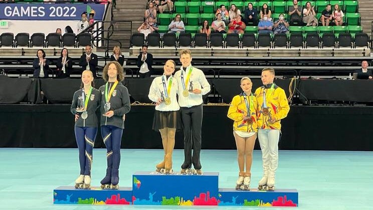 Imagem de Patinagem artística dá ouro a Portugal nos Jogos Mundiais