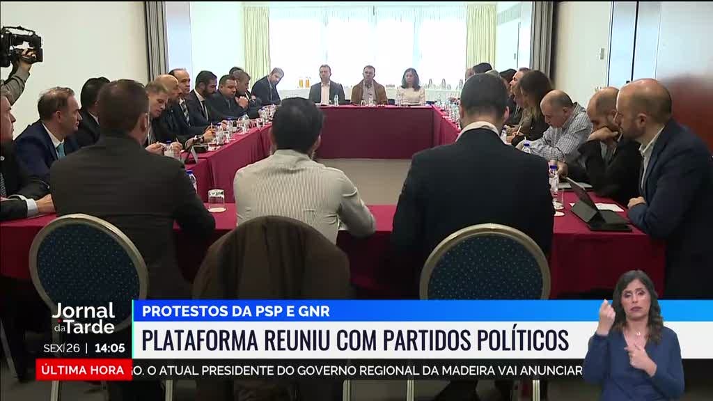 Protestos PSP e GNR. Plataforma esteve reunida com partidos