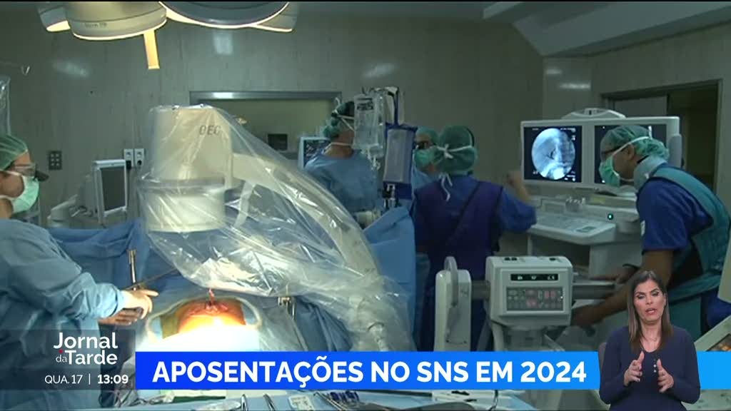 Cinco mil profissionais do SNS atingem este ano a idade de reforma