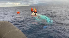 Imagem de Pescadores resgatados ao largo do Cabo Girão