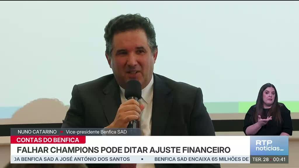 Benfica SAD admite ajustes financeiros caso se falhe a Liga dos Campeões