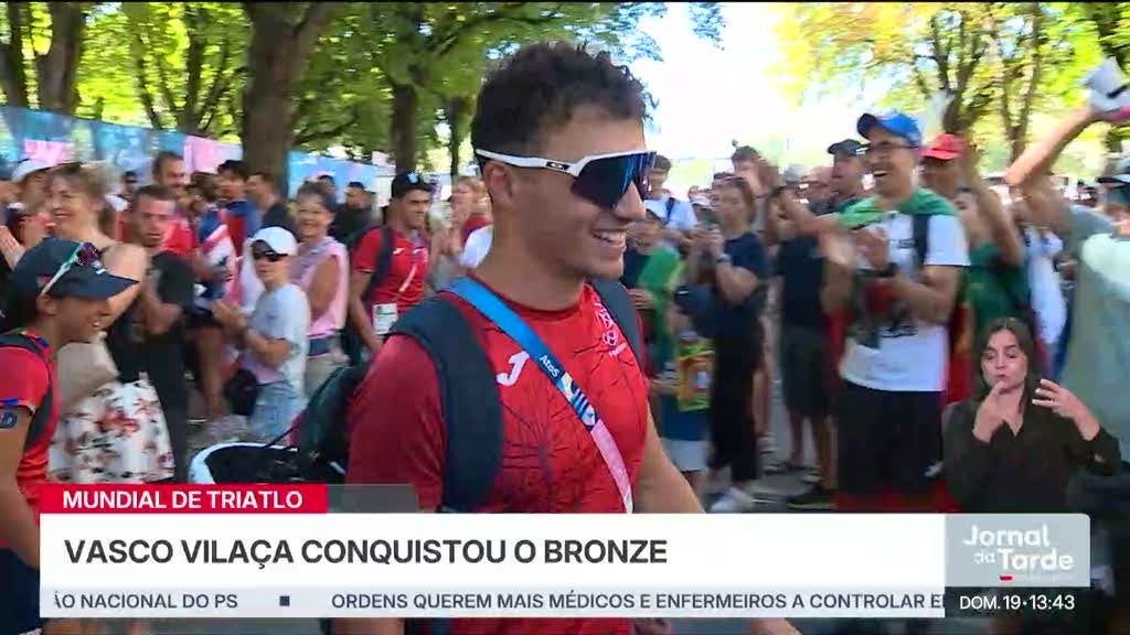 Vasco Vilaça conquista bronze no Mundial de Triatlo
