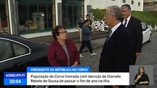 Corvinos honrados com a decisão de Marcelo Rebelo Sousa passar o fim-de-ano na ilha [Vídeo]