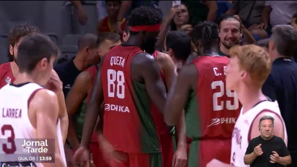 Europeu de basquetebol. Portugal vence Espanha