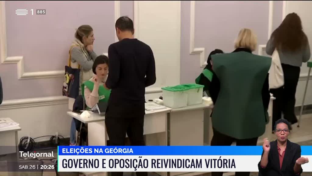 Eleições na Geórgia. Governo e oposição reivindicam vitória