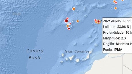 Mais um sismo ao largo da Madeira