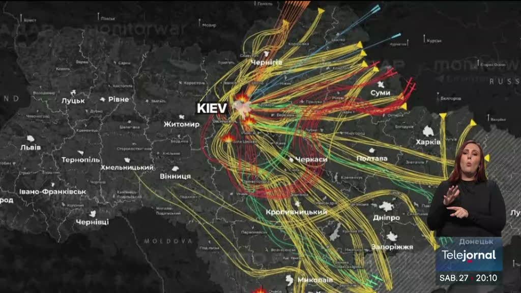 Imagem de Ataque russo faz dois mortos e 40 feridos em Kiev
