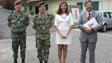 Sara Madruga da Costa em reunião com o comandante da Zona Militar da Madeira