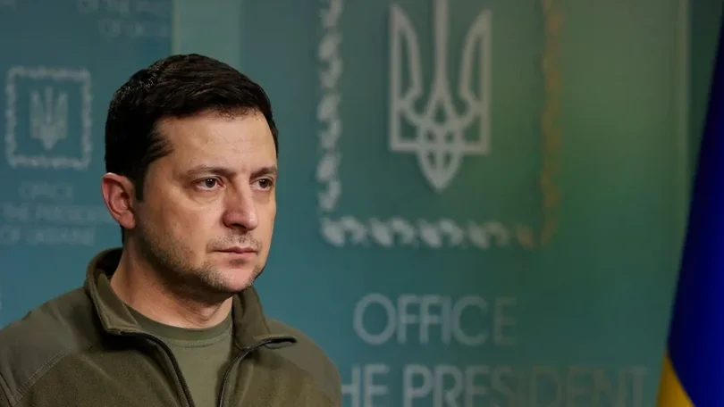 Imagem de Avião de Zelensky aterrou numa base aérea próxima de Washington