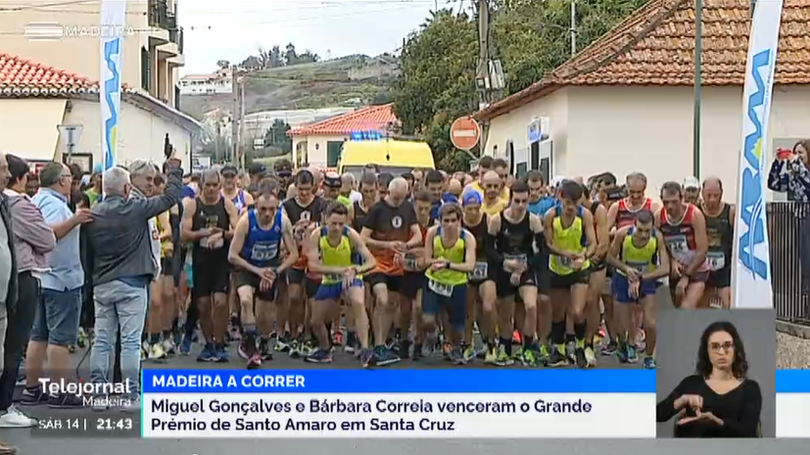 Imagem de Duas centenas correram 10 kms entre o Caniço e Santa Cruz (vídeo)