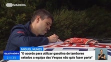 Imagem de Miguel Nunes: “O documento, que não é obrigatório, com o acordo para utilizar gasolina de tambores selados no Rali do Faial, a equipa das Vespas não quis assinar.”