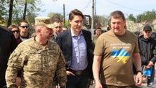 Imagem de Primeiro-ministro canadiano na Ucrânia