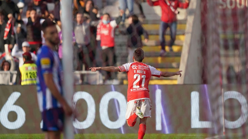 Ricardo Horta dá vitória ao Sporting de Braga e adia título ao FC Porto