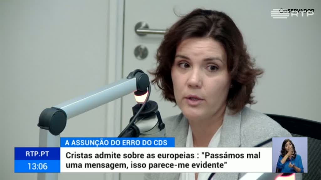Cristas assume que CDS passou mal a mensagem